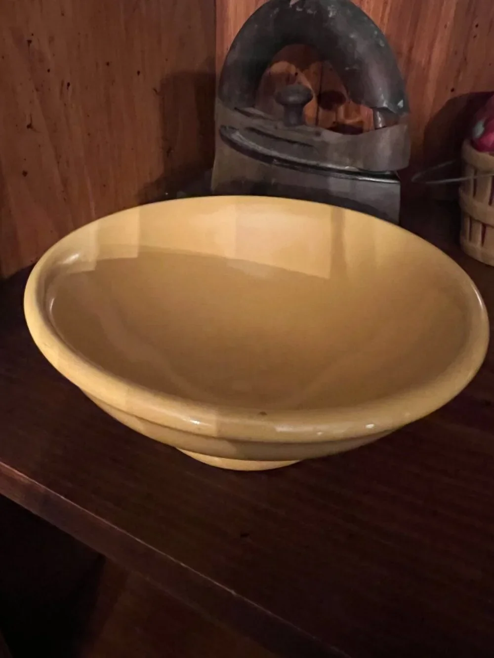 Vintage Hall China Yellow Footed Cereal Soup Bowl #545